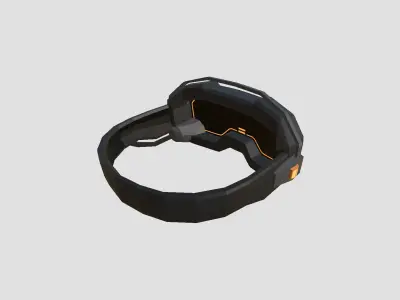 SciFi Glasses Low Poly A01 - Character Design Low-poly 3D model