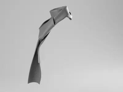 Women Scarf Free 3D model