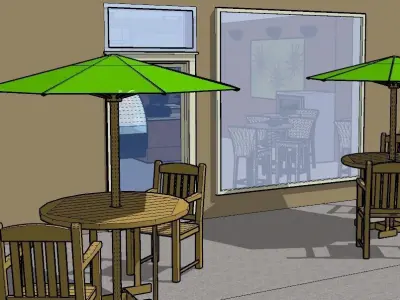 Bakery Cafe Interior 3D model