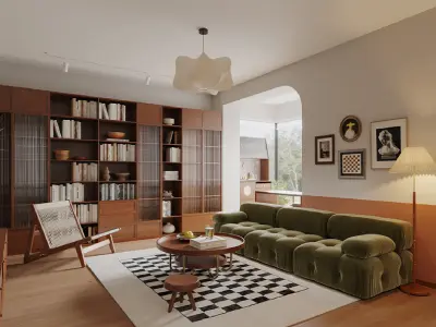 apartment interior scenes      3D model shop