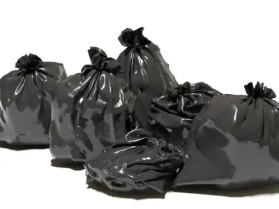 6 GARBAGE BAGS 3D model
