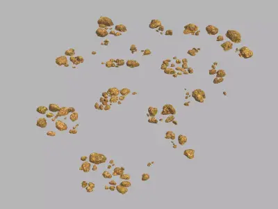 Small stones 96 3D model