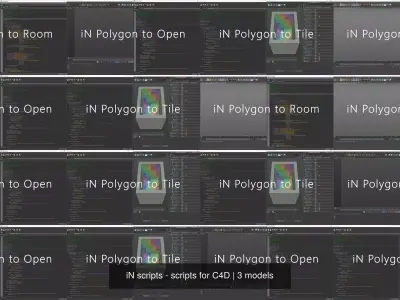 iN scripts - scripts for C4D 3D Model Pack