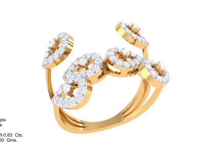  Women Ring MTL 3dm STL OBJ FBX Details 3D print model 103