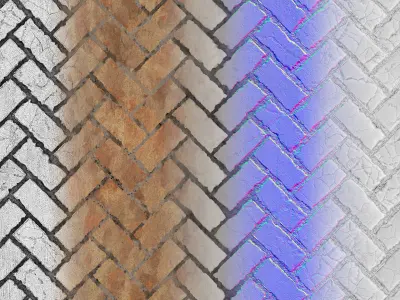 PBR Bricks 01 - Tileable 4K Texture Texture