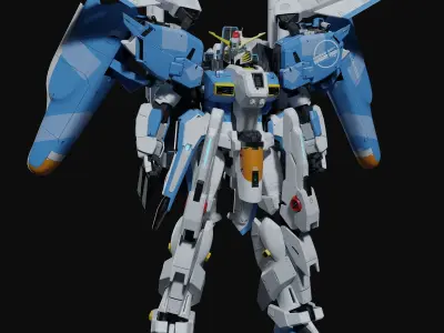 Ex-S Gundam Blender version 3D model