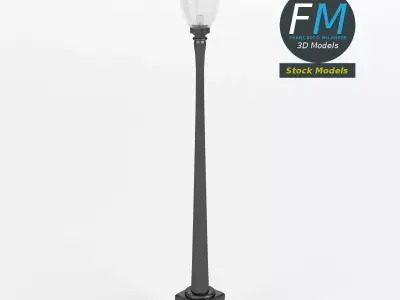 Vintage street lamp 3D model