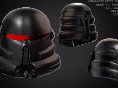 Purge Trooper Helmet for Cosplay 3D print model