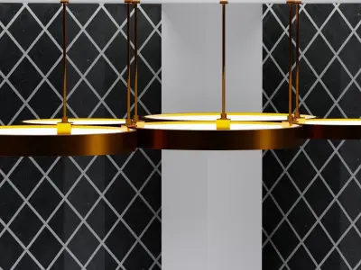 Circle lamp Free 3D model