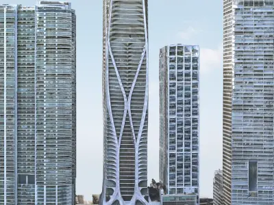 One Thousand Museum by Zaha Hadid 3D model