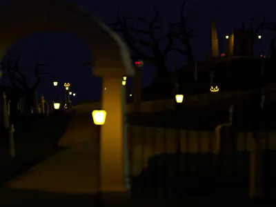 The Ultimate Graveyard Game Pack Low-poly 3D model