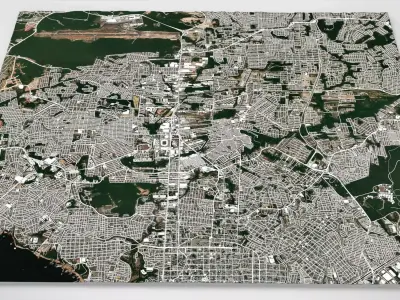 Cityscape Manaus Brazil 3D model