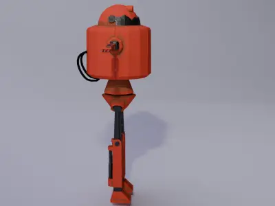 3d robot  Low-poly 3D model