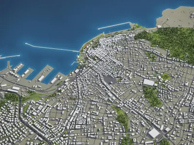 Bandirma Low-poly 3D model