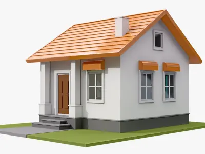 house Low-poly 3D model