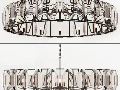 Restoration Hardware  HARLOW CRYSTAL CHANDELIER 60 3D model