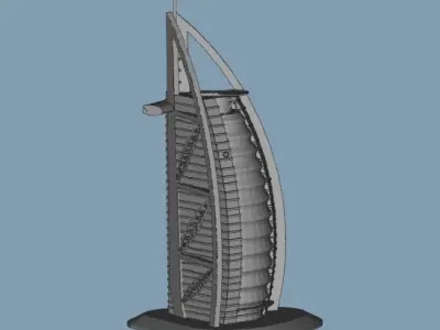 Burj Al Arab 3D print model