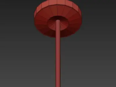 Vendome chandelier with four lights 3D model