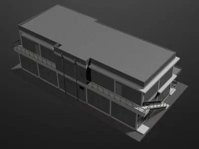 Simple office 3D model
