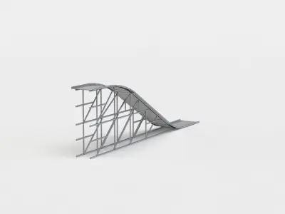 Ramp high Low-poly 3D model