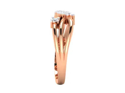 Women Ring  Render 3dm STL OBJ FBX MTLDetails 3D print model 2