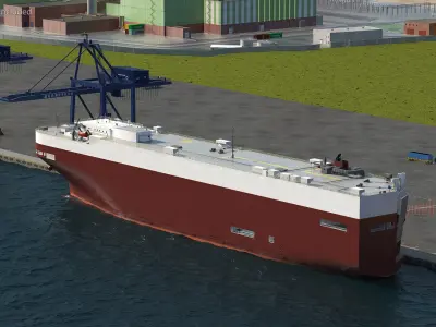  Car Carrier Cargo Ship 