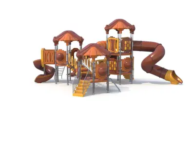 Outdoor Kids Playground Low-poly 3D model