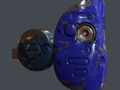 Gas mask helmet 3d model scifi Low-poly Low-poly 3D model Low-poly 3D model 68