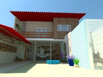 Projeto Edicula Casa nos Fundos 3D model