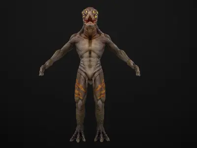 Lizard Low-poly 3D model