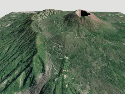 Volcano Vesuvius Italy 3D model