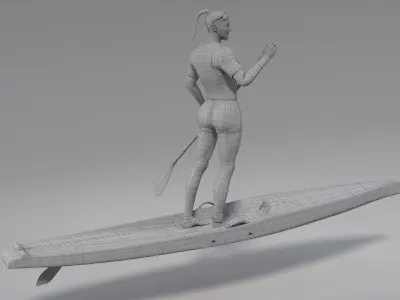  Female Sup Racer Animated HQ Standard License 