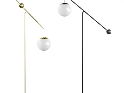 Malamata floor lamp by Luceplan 3D model