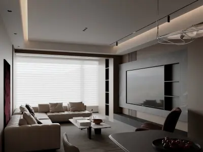 apartment interior scenes    3D model 5