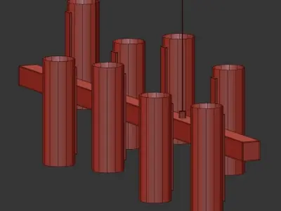 Black Note Keys 3D model