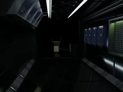 Space Station Items and low poly option Low-poly 3D model