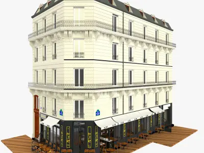 French Restaurant 3D model