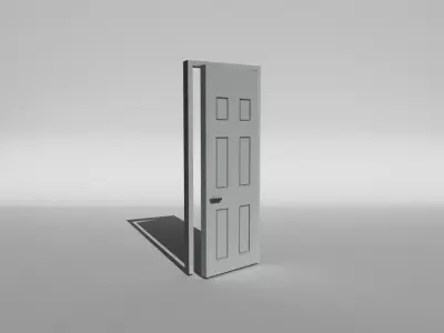 Simple door Free 3D model shop