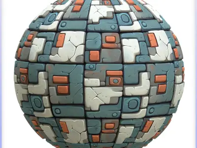 Stylized Wall Seamless Texture Texture 34