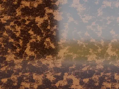 Polished Mottled Amber Enamel Texture