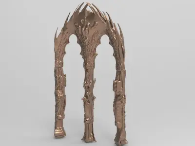 Celtic Irish arch ruin 2 3D model