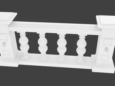 Architectural Stone Balusters 3D 3D print model