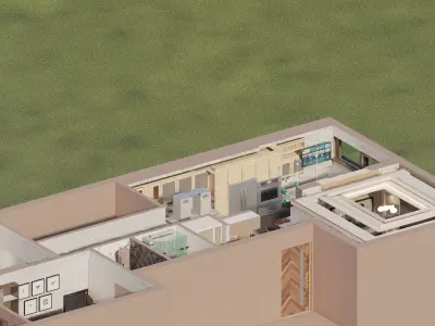 apartment layout 3D model