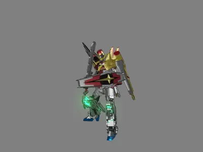 Attacker Gundam B 25 3D model