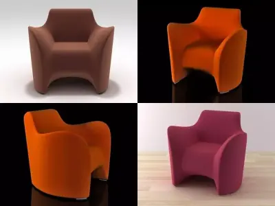 Tokyo Soft Armchair 3D model