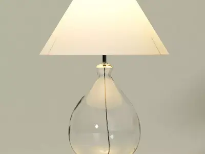 Modern table lamp - jar base Free 3D model