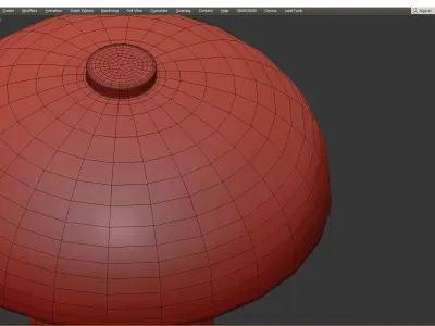 NORDIC MUSHROOM TABLE LAMP Low-poly 3D model