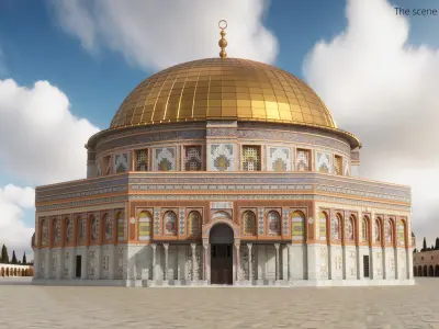  Hypostyle Friday Mosque Stone Facade Orange 