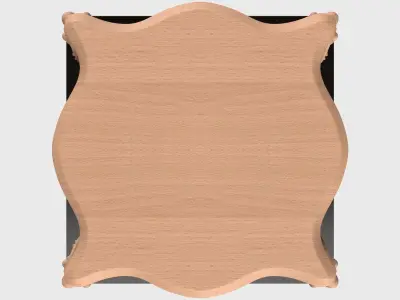 Carved telephone table for CNC 03 3D model