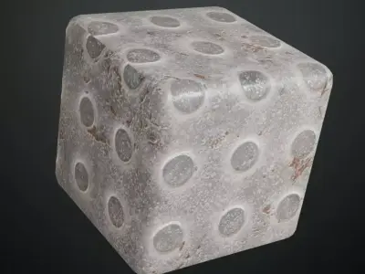 Shiny Worn Metal Studs PBR Seamless Texture